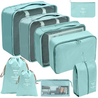 Ensemble de sacs de rangement de voyage en gros, sept-huit pièces, sacs de bagages de voyage en polyester PC, sacs de sport pour le tri des vêtements, sacs adaptés