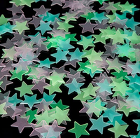 Décoration murale étoiles lumineuses patchs lumineux fluorescents autocollants muraux chambre à coucher