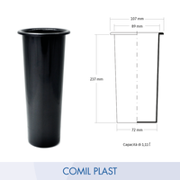 Vase funéraire de haute qualité, fabriqué en Italie, style européen, personnalisable, pour cimetière, crypte, mausolée, monument, 9x24cm