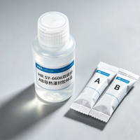 Composé de scellement thermique bicomposant HR SY-6606, résine époxy adhésive A+B pour l'encapsulation électronique