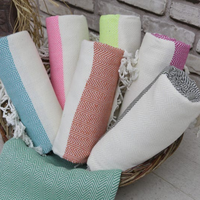 Serviette de plage personnalisée en coton turc mélangé, séchage rapide, écologique, hypoallergénique, antimicrobienne, imprimé damassé, à franges, par fabricant OEM