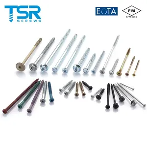 Vis auto-perceuses Torx en acier pour bois, panneaux de particules, plâtre et cloisons sèches, noires, pour toiture bimétallique - Product Image 6