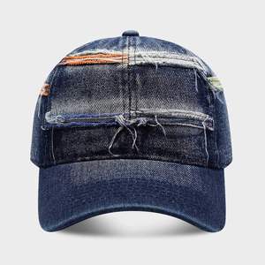 Gorra de Béisbol de Mezclilla Estilo Dad Hat, Dos Tonos, Desgastada, para Hombre y Mujer, Protección Solar, Verano 2025 - Product Image 4