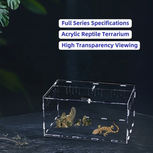 Enceinte en acrylique de style Muilt Boîte d'élevage Terrarium Cage pour reptiles pour grenouille Araignée Insecte Gecko - Product Image 3