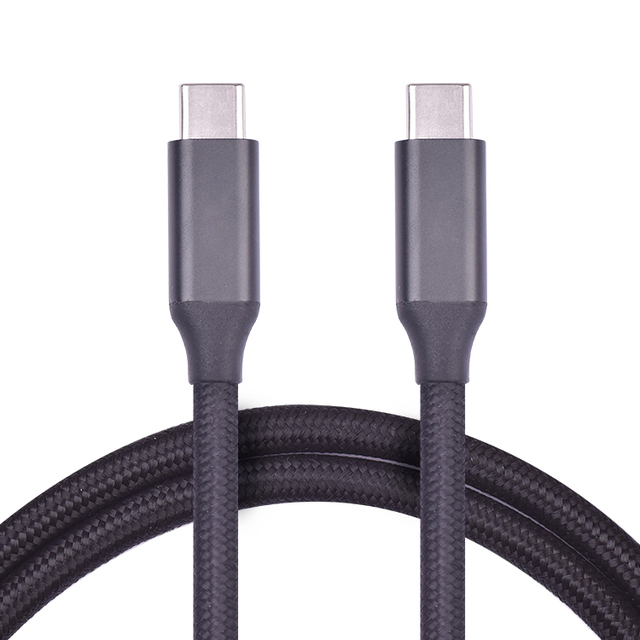 Super Speed Portable Transfer to Braided Data Type-c Usb Plug Type C 3.1 100w Male Connector Cable