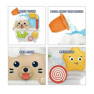Samtoy vui phun nước Float phun nước hấp phụ hồ bơi Trò chơi đồ chơi bé tắm đồ chơi Sư tử biển Máy bơm nước - Product Image 5