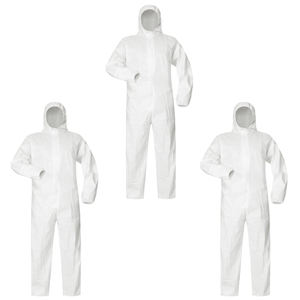 Combinaison jetable non tissée TYPE 56 Vêtements de travail de protection médicale Imperméable Microporeux Ensemble PPE - Product Image 1