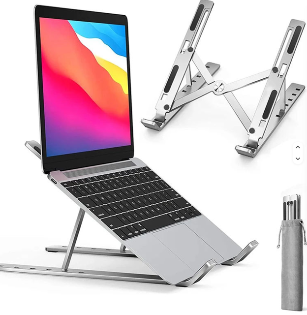 Aluminum Alloy Laptop Stand Bracket Portable and Foldable Heightened Desktop Office with Radiator New Product