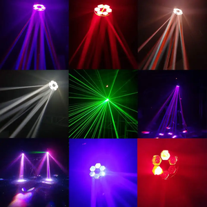Paquete de 6 Luces Láser LED RGBW de 15W con Control DMX512/Activación por Sonido, Clasificación IP65 para Iluminación de DJ/Conciertos/Discotecas - Product Image 6