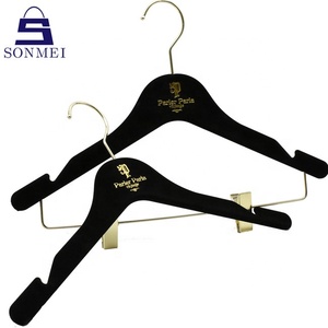 Cintre de <span class=keywords><strong>robe</strong></span> de mariée en velours, coloré, robuste, chemise suspendue, - Product Image 4