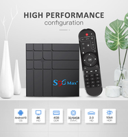 Vmade — boîtier décodeur externe TV S96 Max plus, Android 10.0, 4 go 64 go, récepteur de Satellite 4K, Internet PK T95 H616, 4 go 64 go