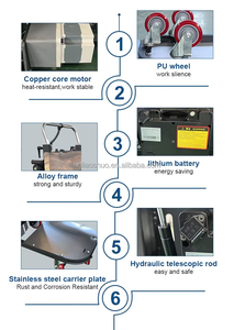 عربة كهربائية لتسلق السلالم بحمولة 300 كجم، منصة زاحفة مضادة للانزلاق لنقل الأثاث/الصناديق - Product Image 5