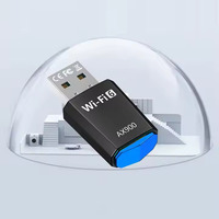 Adaptateur réseau USB WiFi 6 AX900 2.4G/5GHz 900Mbps Carte WiFi Dongle USB gratuit pour PC portable Win10/11, Adaptateur USB WiFi 6