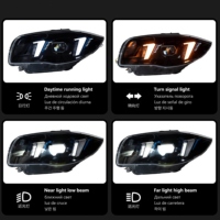 Phares LED ZhenAo 04-11 modifiés avec feux de jour bicolores à LED, qualité OE, 24V pour Série 1 E87