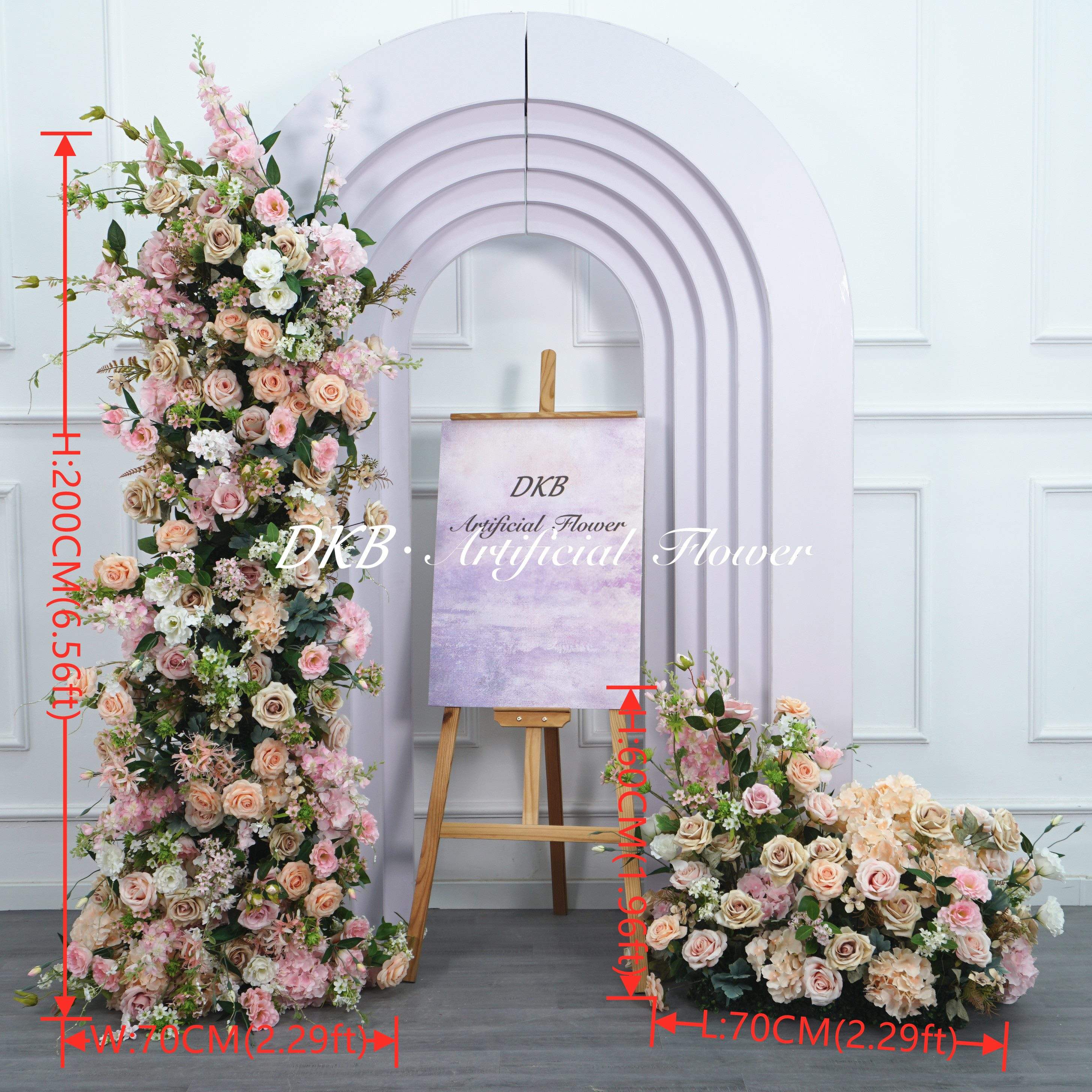 wedding wildflower aisle