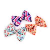 Impression personnalisée Polyester Pet Bow Accessoire Été Hiver Printemps Collier de Chien Noeud Papillon avec Caractéristique Amovible