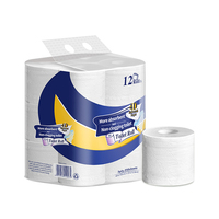 Papier toilette gaufré ultra doux en fibres vierges pour hôtels, emballage et taille personnalisés en gros, directement de l'usine