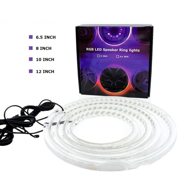 RGB App Control, Multicolor, Music Mode, Dimmable, 6.5 Inch RGB Speaker Ring Lights,Blue-tooth APP Controlled