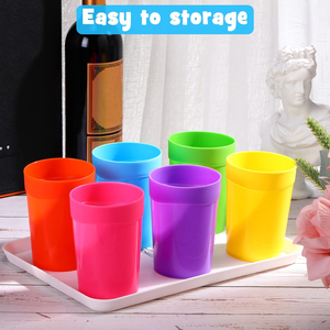 Gobelets empilables éducatifs pour enfants BST, colorés, à large ouverture, pour bain de bouche, réutilisables, <span class=keywords><strong>en</strong></span> plastique, vente <span class=keywords><strong>en</strong></span> gros - Product Image 6