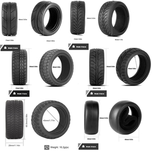 Pneus RC <span class=keywords><strong>1</strong></span>/<span class=keywords><strong>10</strong></span> pour route, 4 pièces, pneus en caoutchouc souple pour Traxxas 4 Tec 2.0 <span class=keywords><strong>Tamiya</strong></span> TT01 XV01 Kyosho WR8 Sakura WLtoys HPI HSP - Product Image 5