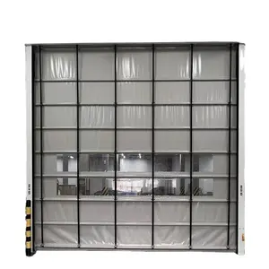 PVC Fast Pack Door Underground Garage Vertical Rolling Door Industrial Electric Pack Door