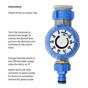 Có Sẵn Mẫu Chứng Nhận Chất Lượng CE 2 Giờ Đồng Hồ Bấm Giờ Tưới Nước Cho Vườn Tự Động Kép Dùng Cho Ống Mềm - Product Image 6