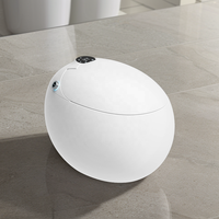 WC intelligent électrique automatique avec fonction de nettoyage par jet d'eau, cuvette ronde, pour salle de bain