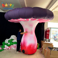 Ballon publicitaire gonflable personnalisé en forme de champignon coloré pour la décoration de scène d'événements et de fêtes à thème féerique
