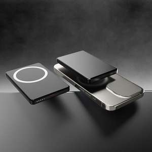 Banque d'alimentation magnétique en aluminium la plus fine Magsafered 5000mah 10000mAh Power Bank Charge rapide pour Iphone 17 16 15 14 13 - Product Image 2