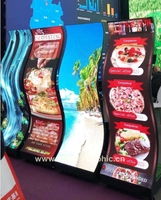 Pantalla LED Flexible para Interiores, Módulo de Video LED Curvo en Forma de X para Pared de Fondo en Eventos y Conferencias