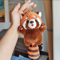Peluche douce Panda roux et raton laveur, mini-poupée animale en peluche de 4 pouces, prix pour machine de jeu d'arcade de centre commercial, vente directe, articles en stock