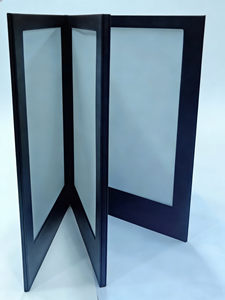 Wholesale Black <b>Led</b> Menu Booklet 4 View A5 A4 Menu Cover with <b>Light</b> Restaurant Bar Nightclub <b>Light</b> Up Menu Cover - Product Image 2