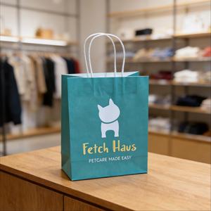 Eco Friendly Recyclable Kraft Paper <b>Bag</b> with Handle for Shopping Gift and Retail Packaging - Product Image 4