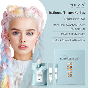 Paleta de Muestras de Color para Cabello POLAN 146, Textura de Cabello Real para Exhibición en Salón - Product Image 2