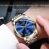 Montres de luxe à quartz Belushi 2025 pour hommes, boîtier en alliage, bracelet en acier inoxydable, cadran à aiguilles de 40 mm, lumineuses, étanches, vente en gros