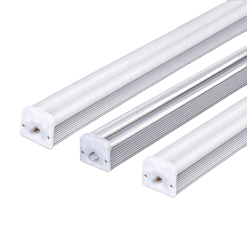 4ft 8ft 40w 60w 120lm/w 6500k LED Batten Fitting 5ft 6ft Indoor double T5 tube illuminazione lineare integrata