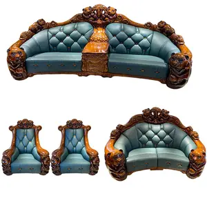 genuine leather sofa design luxury sofa set living room modern living room sofas(old)