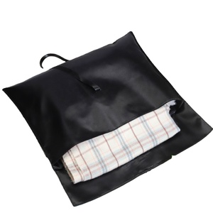 Luxury Soft Black Satin Scarf Clothing Underwear Pouch Satin Bags with logo Custom Embroidery logo Satin <b>Envelope</b> Bag - Product Image 3