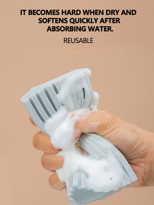 Siêu Thấm Chống-Xước Xử Lý Làm Sạch Bàn Chải Tái Sử Dụng Pva Miếng Bọt Biển Cho Xe Bụi Khăn Lau Bụi Nhà Bếp Rửa Cao Hấp Thụ Nước - Product Image 3