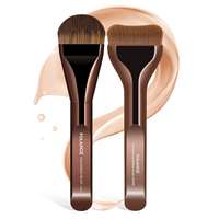 MAANGE Lot de 2 pinceaux plats de luxe pour fond de teint marque privée et outils de maquillage OEM sans traces de liquide/BB crème
