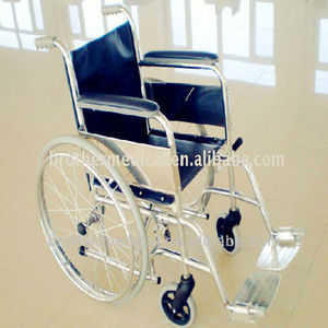Sedia a Rotelle Pieghevole Cromata Portatile per Facile Trasporto e Utilizzo - Product Image 6