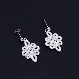 Pendientes de Acero Inoxidable con Cristales, Accesorios de Moda Unisex para Fiestas, Compromisos, Regalos de Joyería para Mujer - Product Image 2