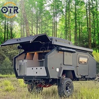 Caravane teardrop tout-terrain 2 couchages fabriquée en Chine pour le sport et les loisirs, expédiée depuis le port d'Ulsan