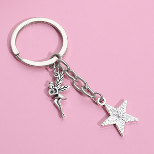 Chaveiro de Anjo da Guarda SC Fashion 2 peças com formato de coração e asas, chaveiro para caderno, chaveiro de anjo da cura para mulheres e homens - Product Image 5