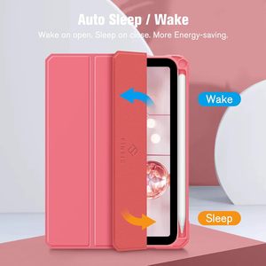 Funda protectora para tableta con ranura para bolígrafo a prueba de golpes para <span class=keywords><strong>Ipad</strong></span> 10 <span class=keywords><strong>2022</strong></span> 7 8 <span class=keywords><strong>9</strong></span> 10,2 Mini 6, funda acrílica abatible para tableta - Product Image 3