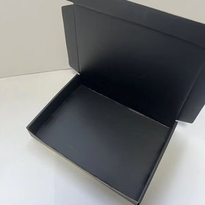 Cajas de Cartón Negro Personalizadas con Logotipo Impreso a Color, Cajas de Embalaje Corrugadas Medianas para Envío y Logística - Product Image 2
