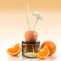 Mode vide diffuseur bouteille roseau rond 100ML 150ML 200ML verre diffuseur bouteille ambre diffuseur boîte emballage