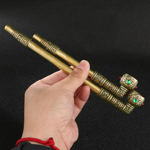 Groothandel antieke koperen rookpijpen, bewerkte messing rookaccessoires, verzamelobjecten - Product Image 3