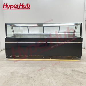 Supermercado Carne Vitrina fría Congelador Refrigeración por aire Almacenamiento de alimentos <span class=keywords><strong>congelados</strong></span> Exhibición Nevera con diseño de ángulo recto - Product Image 6