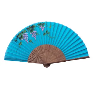 Promotional Portable Bamboo Hand Fans for Women Men